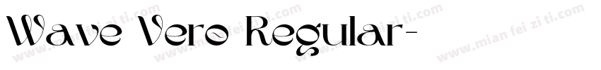 Wave Vero Regular字体转换